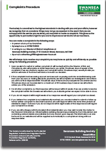 Society’s full complaints procedure