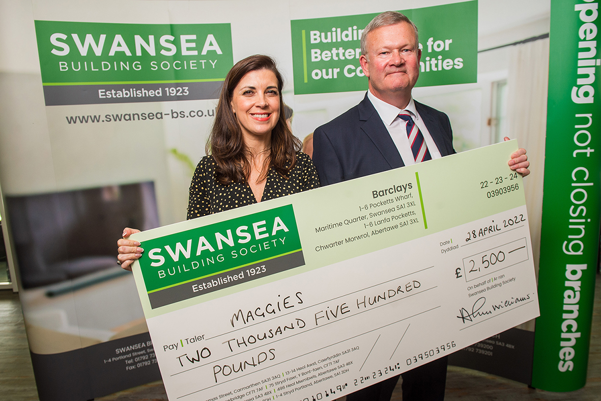 Proud to support Maggie’s Swansea for second year in succession