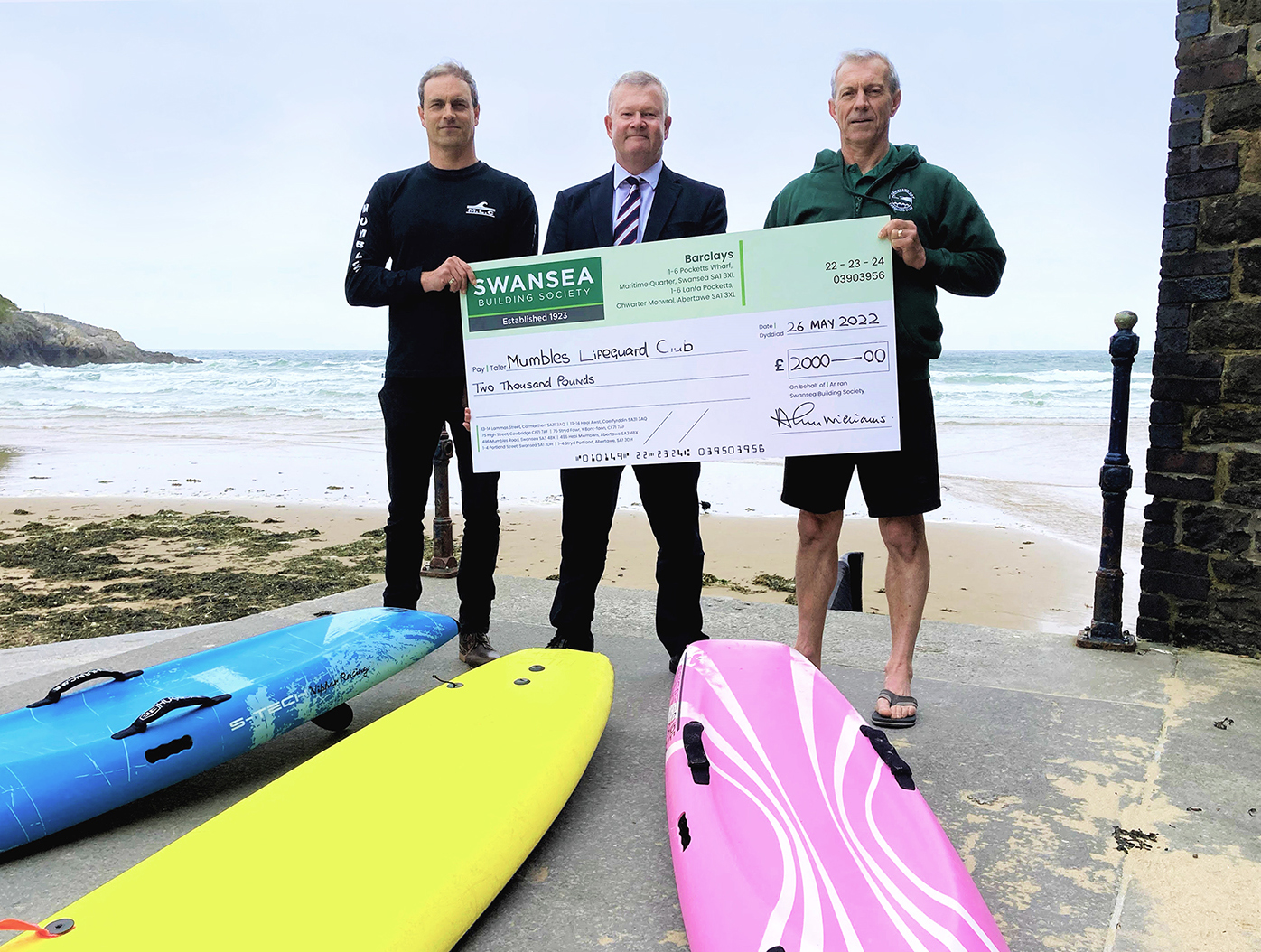 Our £2K donation will help keep beachgoers safe this summer