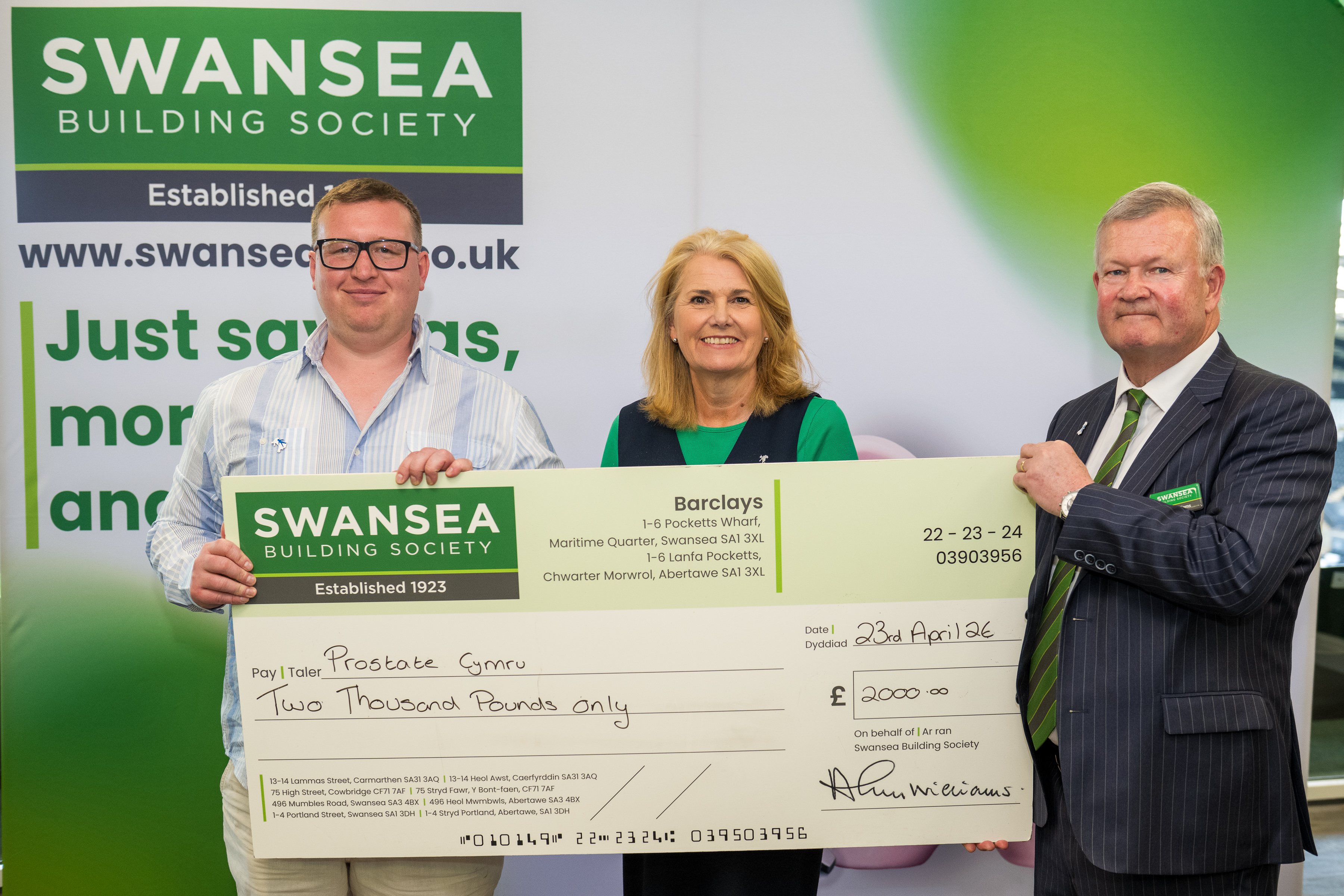 Another year of strong results, and our £2K donation to Prostate Cymru at AGM