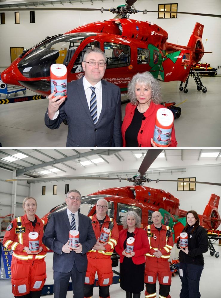 Wales Air Ambulance welcomes our £5K donation
