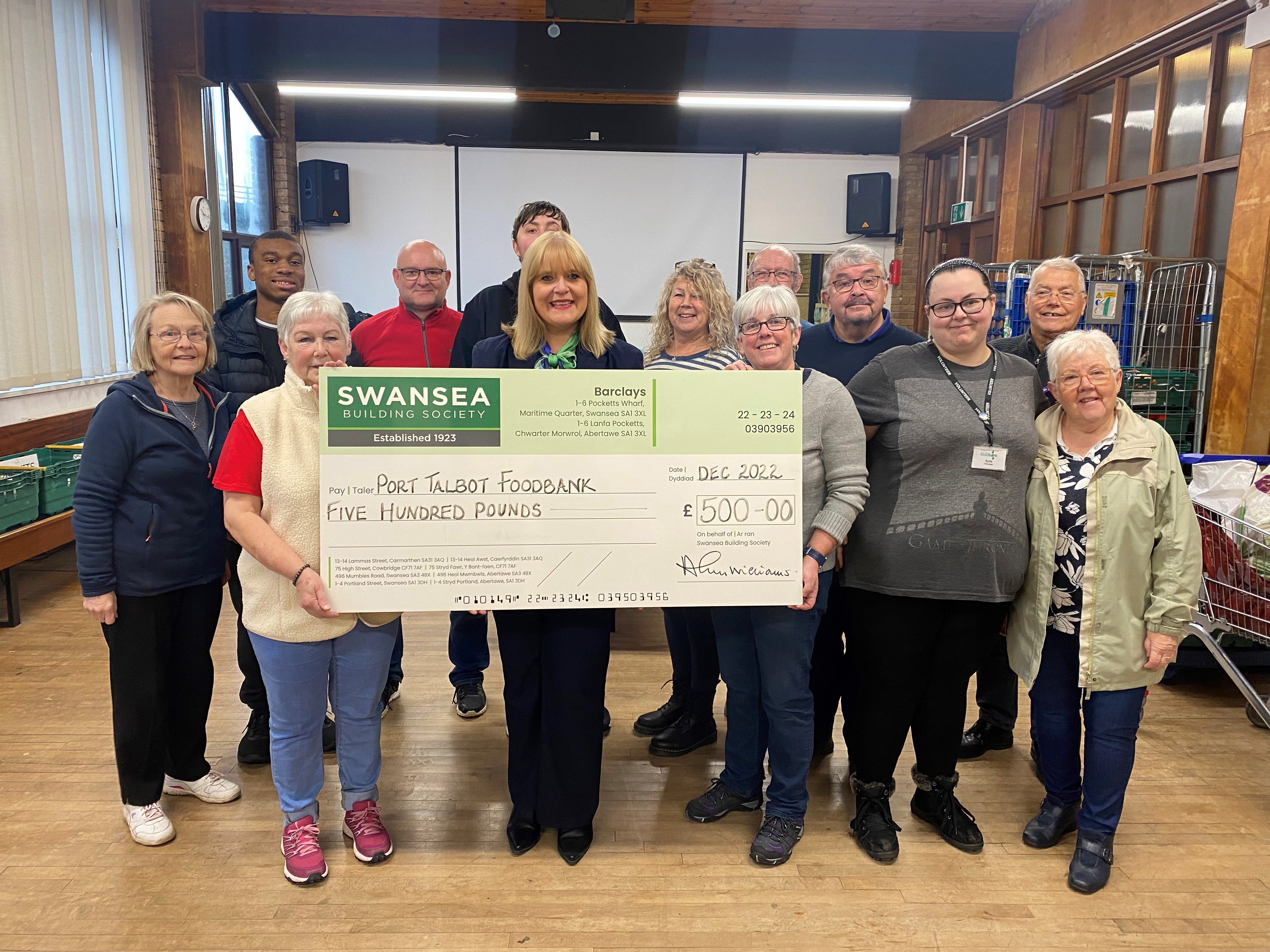 Our Society donates to ten Welsh food banks