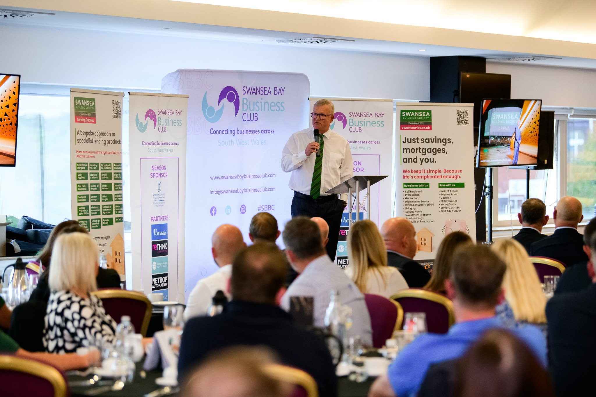 Our CEO Alun Williams inspires record audience at Swansea Bay Business Club September lunch